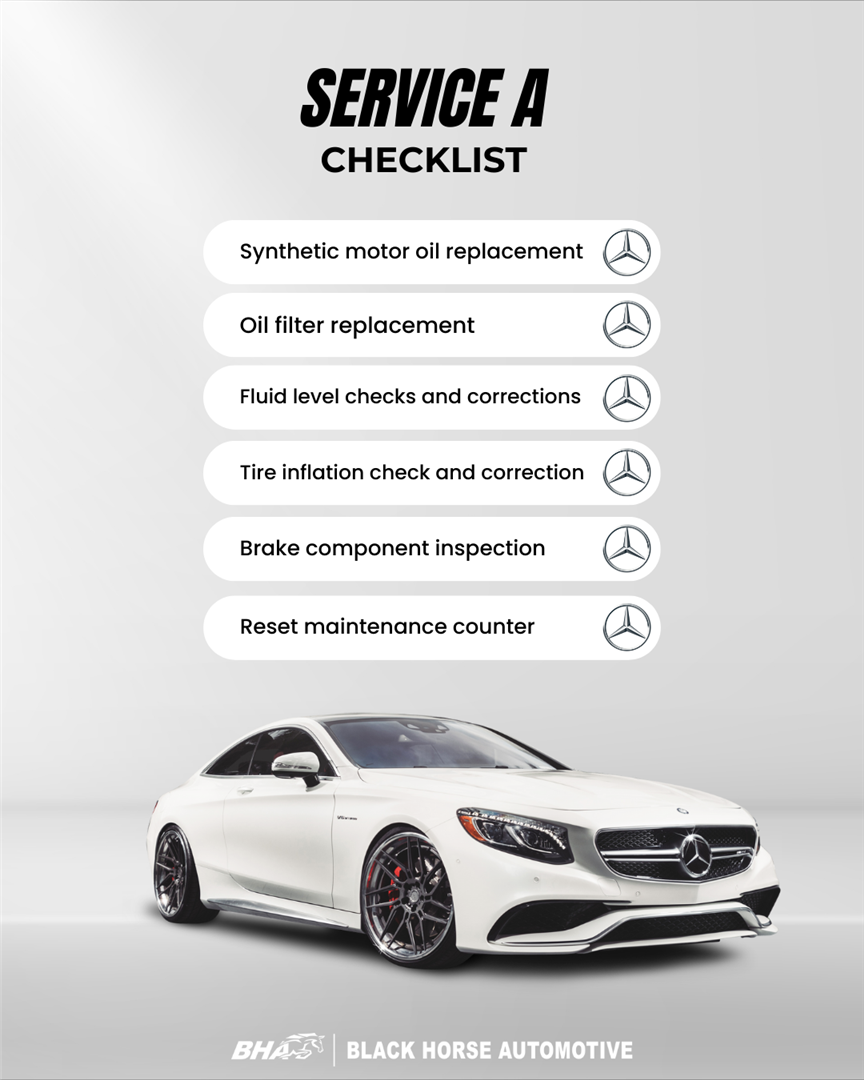 mercedes benz service a near me SERVICE a cHECKLIST 